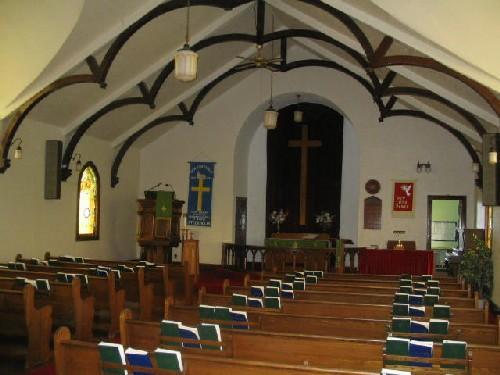 Main floor of New Stockholm Lutheran Church, 2006.; Government of Saskatchewan, Brett Quiring, 2006.