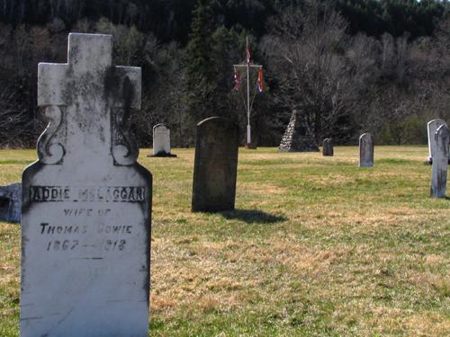 42nd Highland Memorial Cemetery - commemorative cairn and tombstones - 2006; Province of New Brunswick
