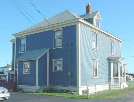 View of rear and left facades of J. B. Foote House, Grand Bank, NL.; HFNL 2005