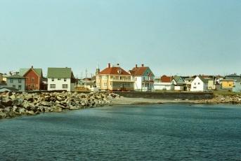View of the harbourside facade of The Thorndyke, Grand Bank, NL.; HFNL 2007