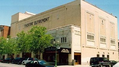 Corner view of the Outremont Theatre, showing two façades and the main entrance, 1993.; Parks Canada Agency | Agence Parcs Canada, Nathalie Clerk, 1993.