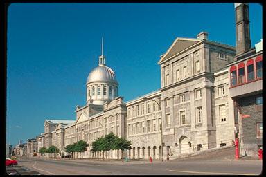 Angular view of the Bonsecours Market, showing the building on the right.; Parks Canada Agency/ Agence Parcs Canada