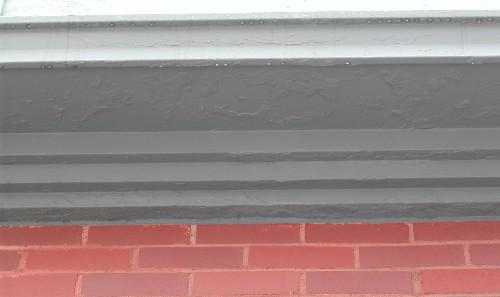 This image provides a view of the stone cornice, 2005.; City of Saint John