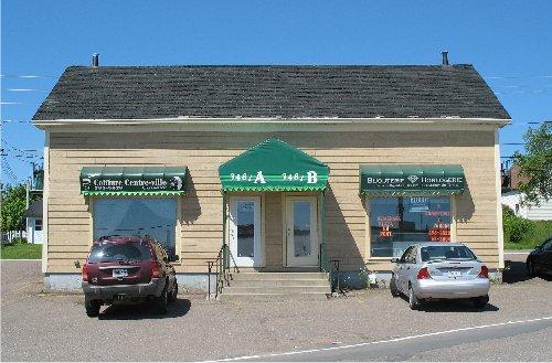 The façade of the second Fransblow building; Town of Tracadie-Sheila