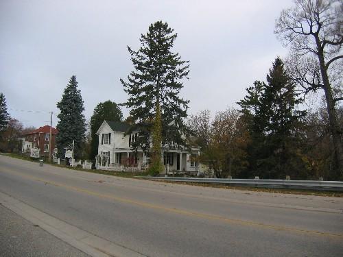 Looking north west along the street; Municipality of Clarington