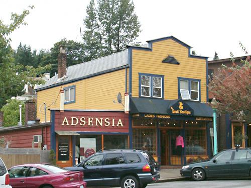Exterior view of Etter's Beauty Salon and Barber Shop; City of Port Moody, 2004