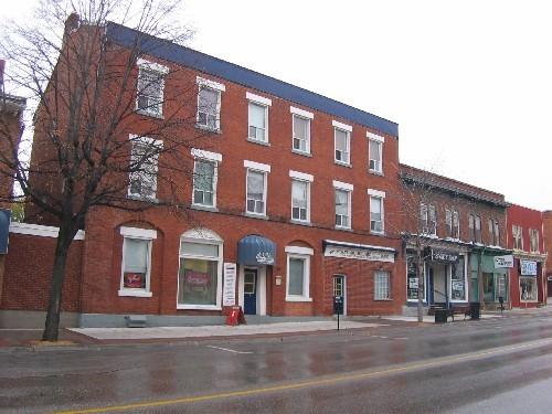 Looking north east along King Street West; Municipality of Clarington