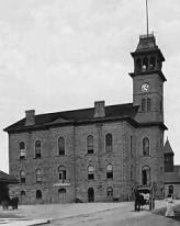 Historic view of the west elevation showing former market space on ground floor – c. 1900; cambridgeweb.net, 2005