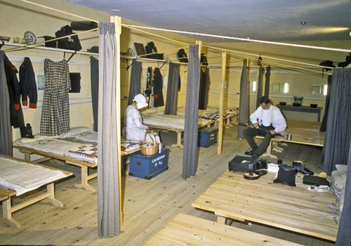 Interior view of Fort Wellington showing its original functional interior design, 2006.; Parks Canada Agency / Agence Parcs Canada, Brian Morin, 2006.