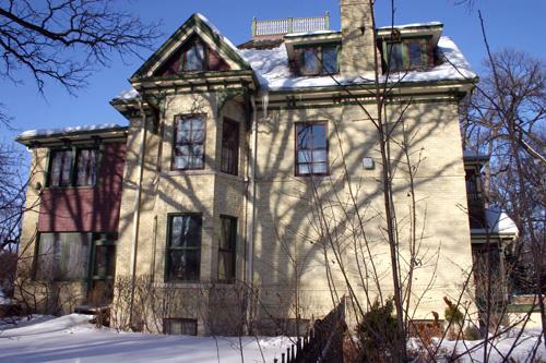 South elevation of the Monk Residence, Winnipeg, 2007; Historic Resources Branch, Manitoba Culture, Heritage and Tourism, 2007