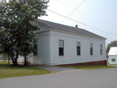 Rear and side view; Province of New Brunswick