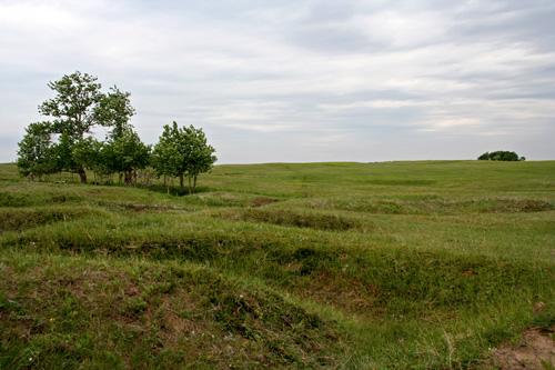 Contextual view, from the north, of the Camp Hughes Military Training Site, Carberry area, 2006; Historic Resources Branch, Manitoba Culture, Heritage, Tourism and Sport, 2006