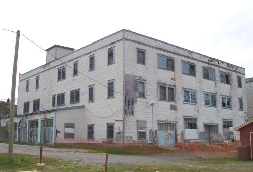 Seaward view of Fishermen's Union Trading Company Store, Port Union, NL, June 2006.; HFNL/ Deborah O'Rielly 2006