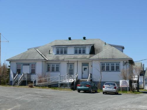 View of front facade, Markland Cottage Hospital, Markland, NL.  Photo taken May 24, 2007; Deborah O'Rielly HFNL 2007