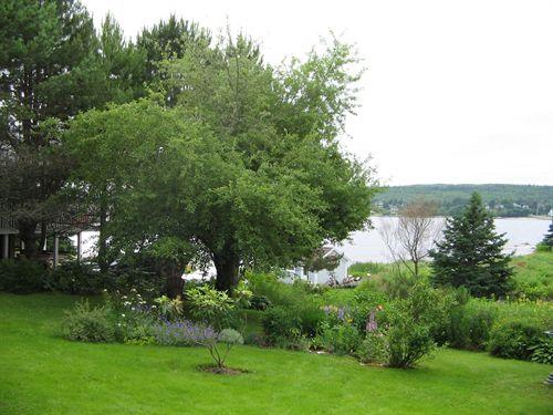 View of The Puddle from the rear of the house, Elsie Hume House, Black Point, Nova Scotia, 2007.
; Heritage Division, NS Dept. of Tourism, Culture and Heritage, 2007.