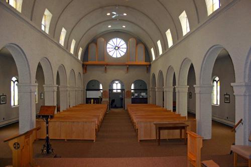 Interior view of St. Michael and All Angels Anglican Church, Winnipeg, 2007; Historic Resources Branch, Manitoba Culture, Heritage and Tourism, 2007