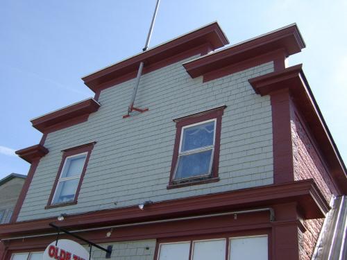 This photograph shows the stepped parapet, 2007; Town of St. Andrews