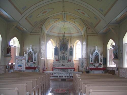 Interior of Church.; Government of Saskatchewan, Brett Quiring, 2006.