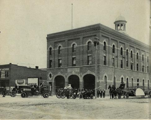 Lethbridge Fire Hall No. 1 (circa 1914); City of Lethbridge Archives, circa 1914