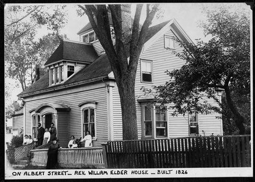 Historic photograph (ca. 1890), front and western elevation, 14 Albert Street, Bridgetown, NS.; Courtesy of the Bridgetown and Area Historical Society.