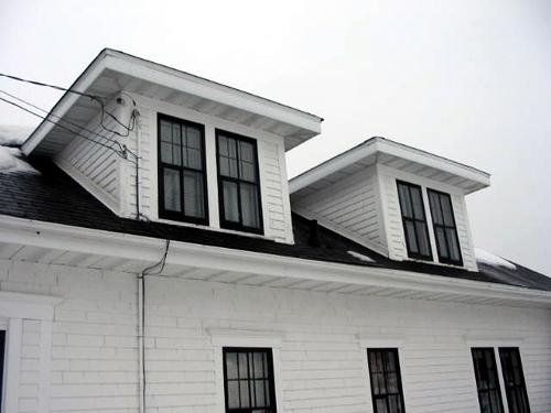 René and Lillian Cyr House - dormer details; Sainte-Anne-de-Madawaska