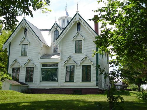View of Dunbar House (101 St. James Street) from Grover Street; Carleton County Historical Society