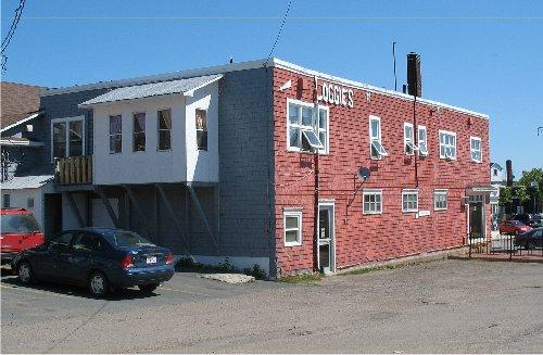 Main Loggie's Building - Façade facing Dr Victor LeBlanc Boulevard; Town of Tracadie-Sheila