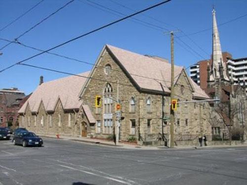 Southeast view of the Sunday school buildings – 2006; OHT, 2006