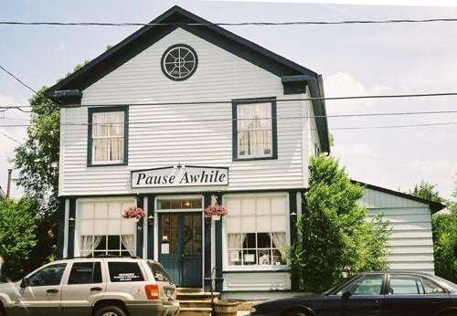 View of the main (west) facade showing Greek Revival inspired details and proportions – July 2004; OHT, 2004