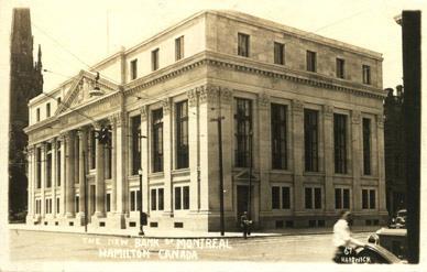 Historic view of the northeast corner as seen from the intersection of Main St. and James St.; hamiltonpostcards.com, 2005
