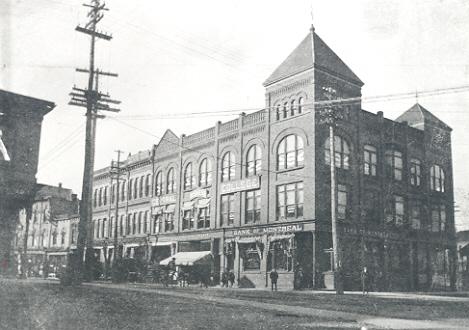 Historic view of the northeast corner showing overall massing and proportions of building – c. 1910; Kyles, Garratt and Marklevitz, Architects, 1992