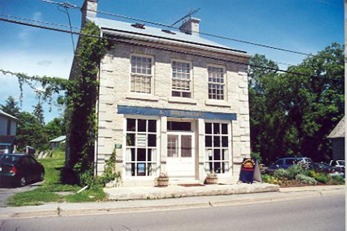 View of main (west) façade showing massing and proportions – June 2000; OHT, 2000