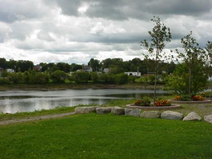 Contemporary view of Loyalist Landing on the St. Croix River.; Town of St. Stephen
