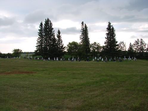 View of cemetery.; Brett Quiring, 2007.