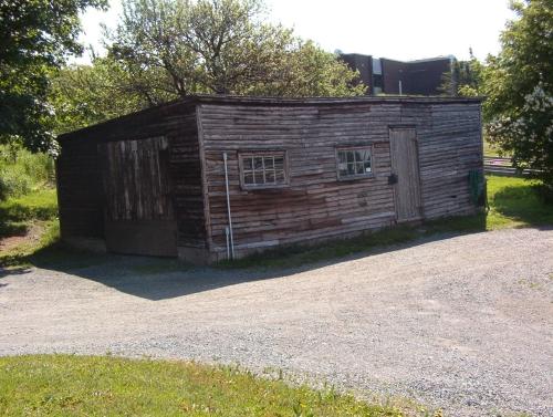 View of Squires Carriage House.  Long side facing west and the Barn. Photo taken July 2004.; Deborah O'Rielly/ HFNL 2007
