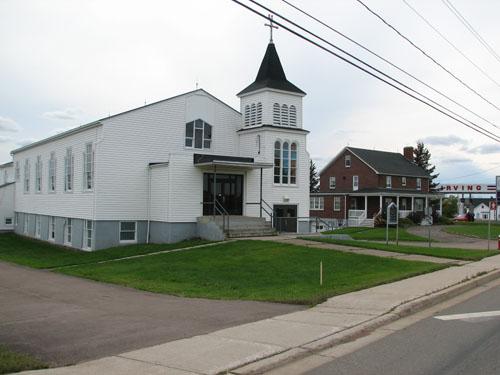 View of the church and the presbytery; City of Dieppe