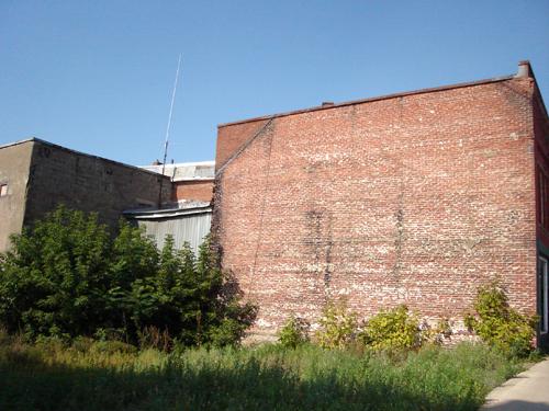 Rear of the building.; Carleton County Historical Society