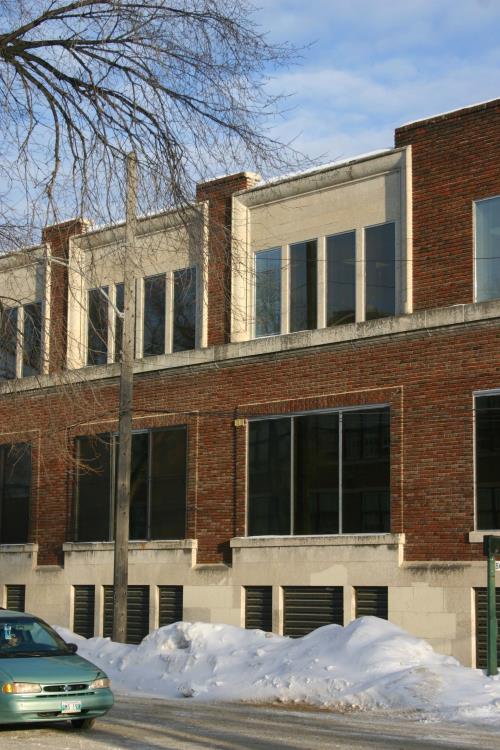 West elevation of the Stovel Printing Building, Winnipeg, 2007; Historic Resources Branch, Manitoba Culture, Heritage and Tourism, 2007