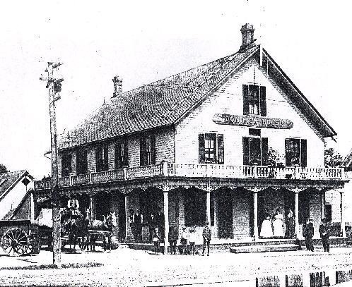 Grand verandas on the first and secord  floors were removed when the building was raised in 1945.; City of Windsor collection