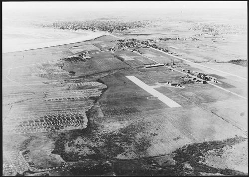 Aerial view of the Léger's Corner airport; Arnold Cormier