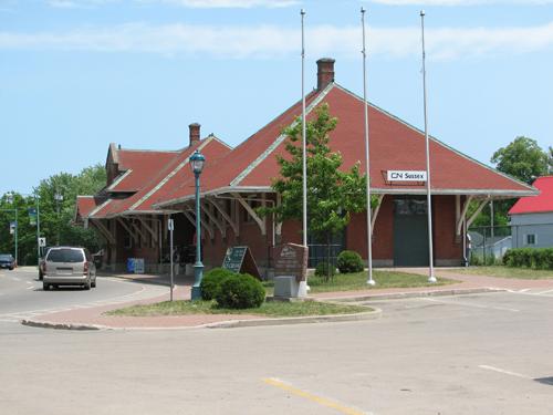View from the west; Town of Sussex