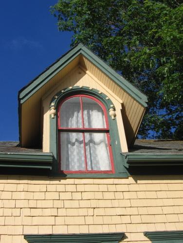 Showing detail of round arch dormer window; D&amp;S Latham, 2007