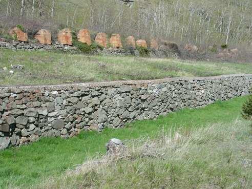 Leitch (Passburg) Collieries Provincial Historic Resource, Crowsnest Pass - remains of kilns and rail platform on north end of site (June 2006); Alberta Culture and Community Spirit - Historic Resources Management, 2006