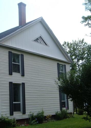 Pediment on the gable; Town of St. Stephen