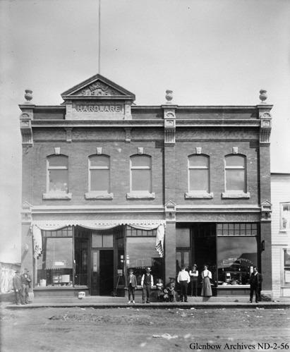 The M and J Hardware Building Provincial Historic Resource, Lacombe (1906); Glenbow Archives, ND-2-56