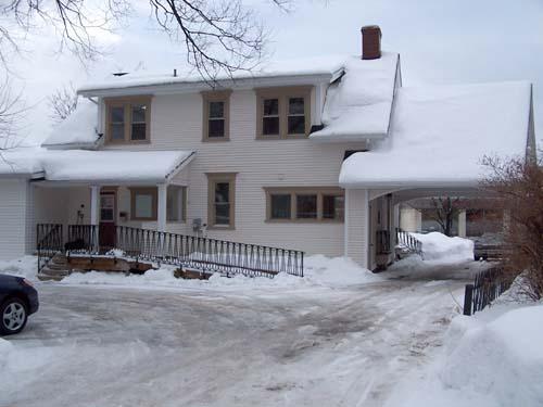 Rear view of the house.; Madawaska Historical Society