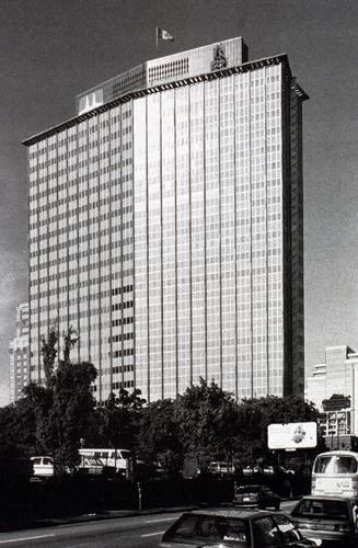 Exterior view of the Former B.C. Hydro Building; University of British Columbia Resource Centre