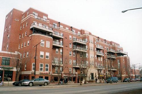 Exterior south view of St. Joseph's Hospital taken from Whyte Avenue (February 2004); City of Edmonton, 2004