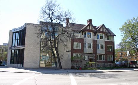Contextual view, from the southeast, of the Paterson Block, Winnipeg, 2007; Historic Resources Branch, Manitoba Culture, Heritage and Tourism 2007