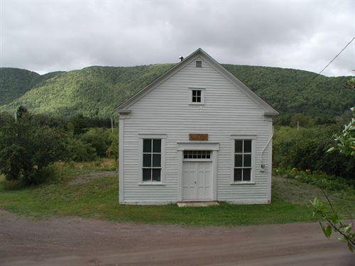 Front elevation, Big Intervale United Church, Kingross, Nova Scotia, 2002.; Inverness County Heritage Advisory Committe, 2002.